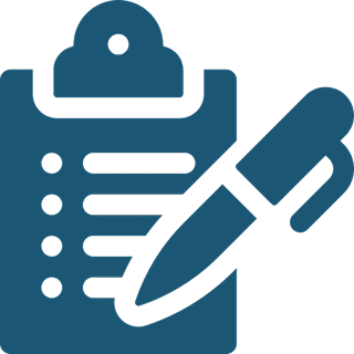 Checklist with pen graphic